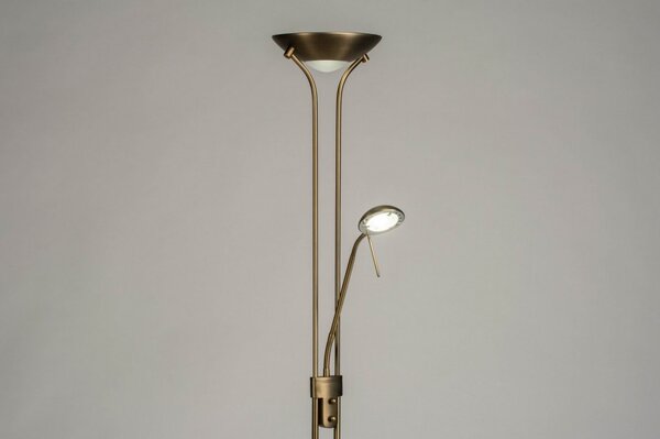 Stojací lampa se čtecí lampičkou a stmívačem Crayne Bronse (LMD)