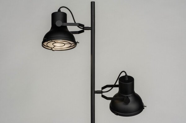 Stojací lampa Industry Manchester Nero (LMD)
