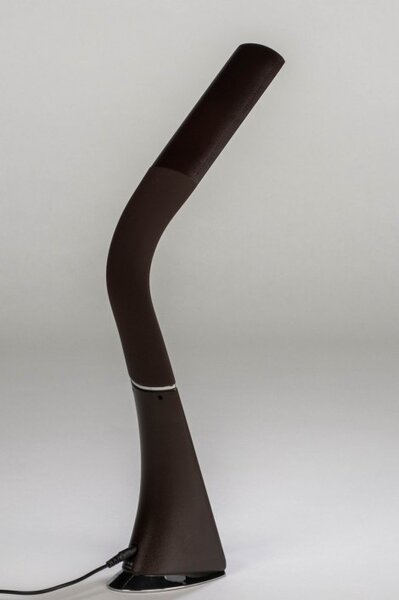 Stolní designová LED lampa Tyax Brown (LMD)