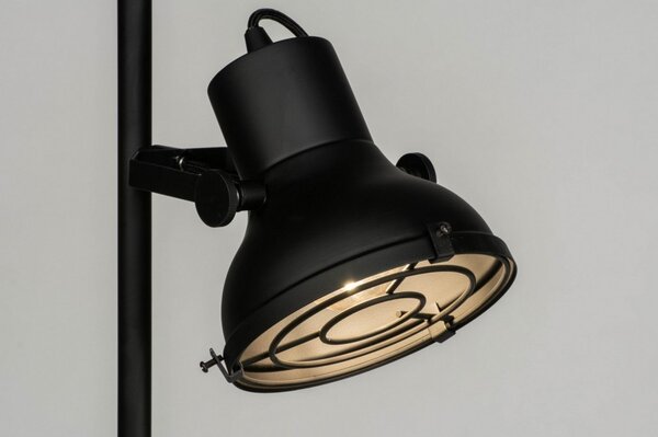 Stojací lampa Industry Manchester Nero (LMD)