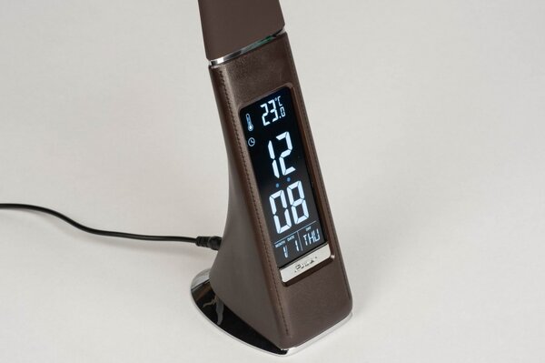 Stolní designová LED lampa Tyax Brown (LMD)