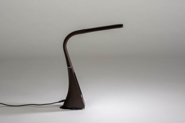 Stolní designová LED lampa Tyax Brown (LMD)