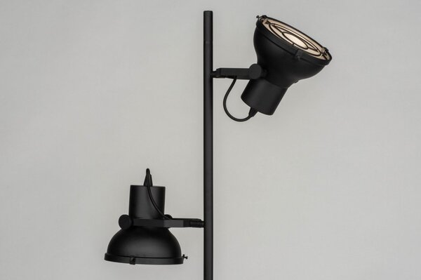 Stojací lampa Industry Manchester Nero (LMD)