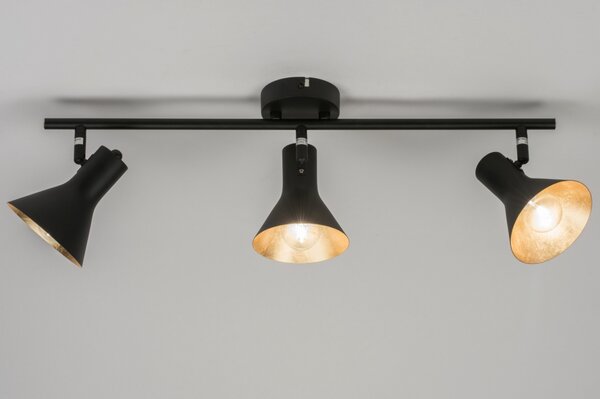 Stropní designové svítidlo do kuchyně Retro 60 Black and Gold III (LMD)