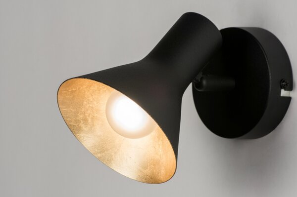 Stropní designové svítidlo Retro 60 Black and Gold (LMD)