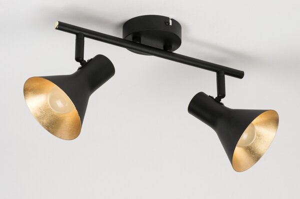 Stropní designové svítidlo do kuchyně Retro 60 Black and Gold II (LMD)