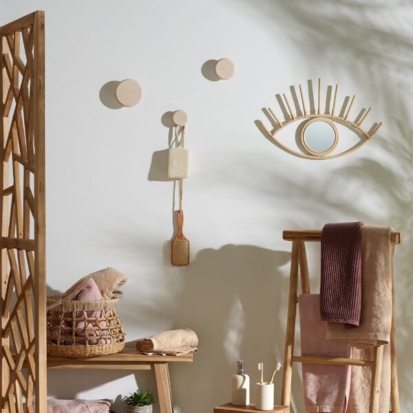 Kave Home Set tří bukových nástěnných věšáků Nadua
