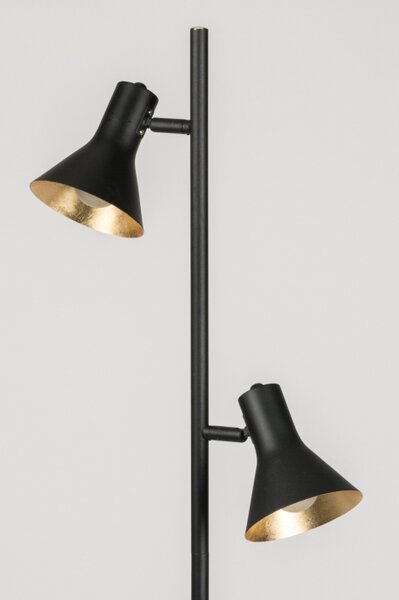 Stojací designová lampa Retro 60 Black and Gold (LMD)