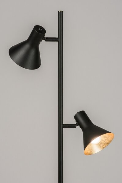 Stojací designová lampa Retro 60 Black and Gold (LMD)