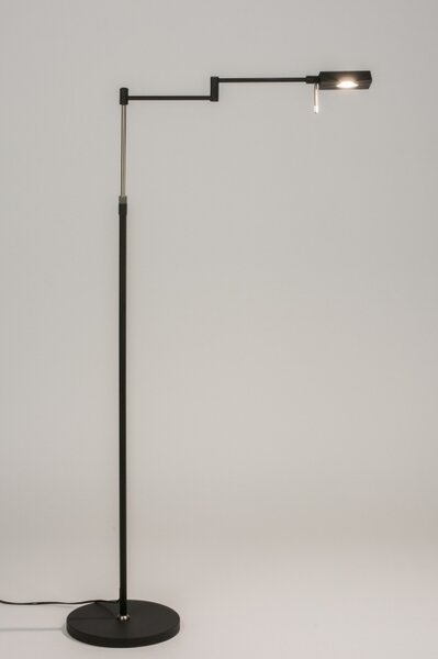Stojací designová LED lampa se stmívačem Falco Black (LMD)