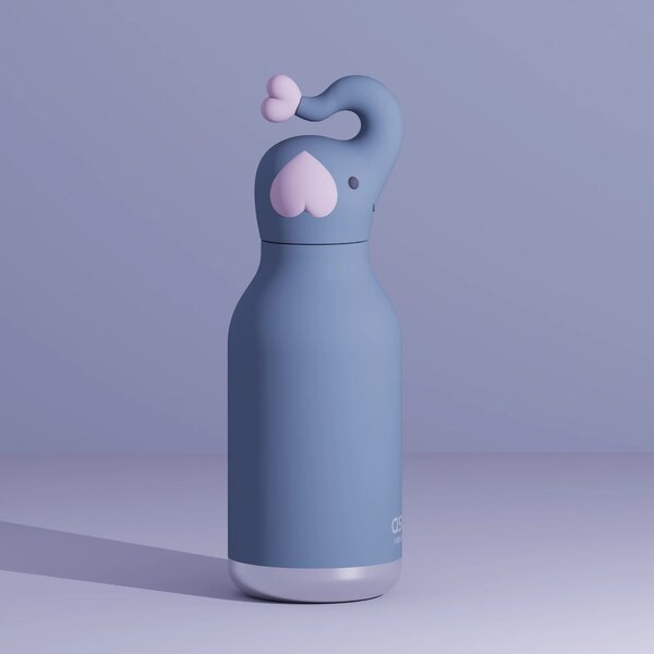 Dětská termoska Asobu Bestie Bottle 0,46 l - slon