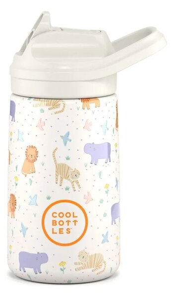 Dětská nerezová termoláhev COOL BOTTLES Kiddie Roar Time, 350 ml