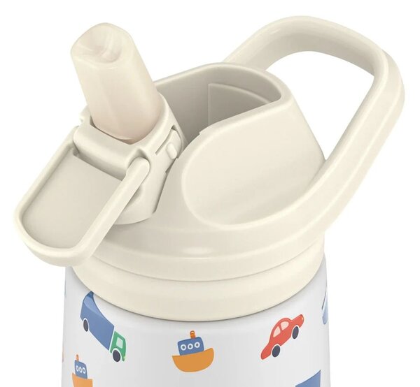 Dětská nerezová termoláhev COOL BOTTLES Kiddie Little Wheels, 350 ml