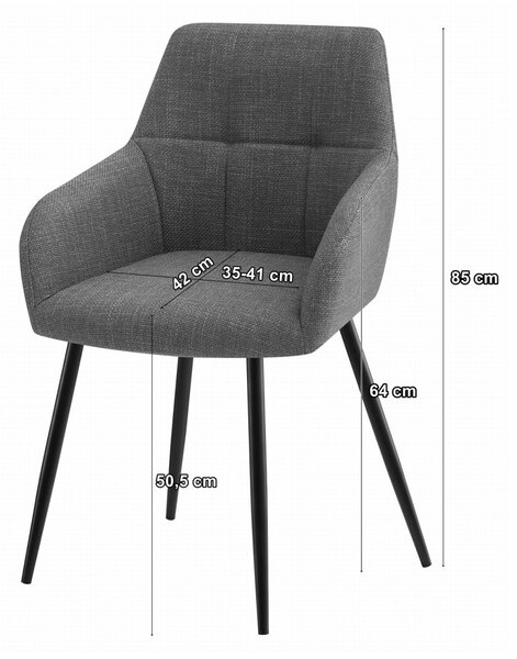 Elegantní jídelní židle BENI v béžové barvě