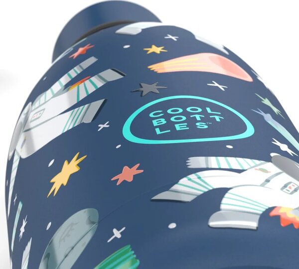 Dětská nerezová termoláhev COOL BOTTLES Kids Galactic Ride třívrstvá, 500 ml