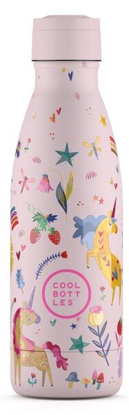 Dětská nerezová termoláhev COOL BOTTLES Kids Funny Unicorns, 350 ml