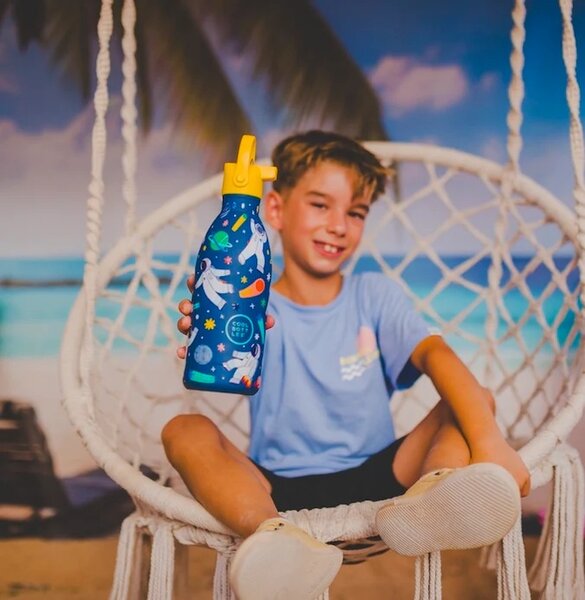 Dětská nerezová termoláhev COOL BOTTLES Kids Galactic Ride třívrstvá, 500 ml