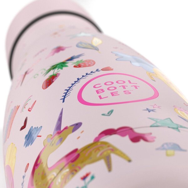 Dětská nerezová termoláhev COOL BOTTLES Kids Funny Unicorns, 350 ml