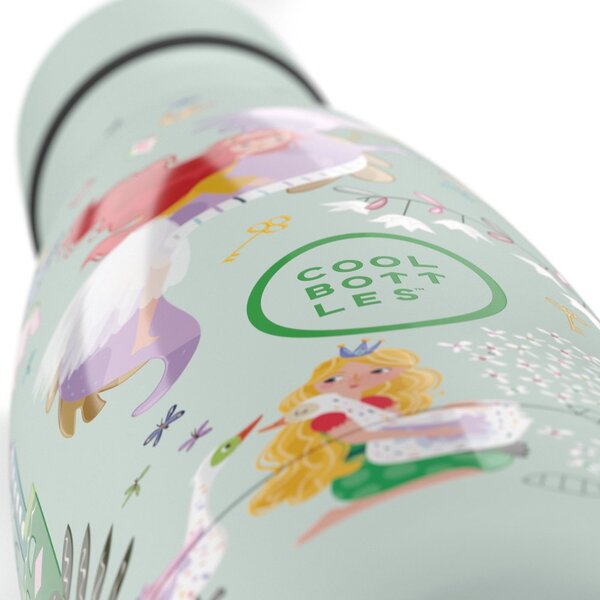 Dětská nerezová termoláhev COOL BOTTLES Kids Princess Kingdom, 350 ml