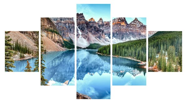 Obraz - Moraine lake (125x70 cm)