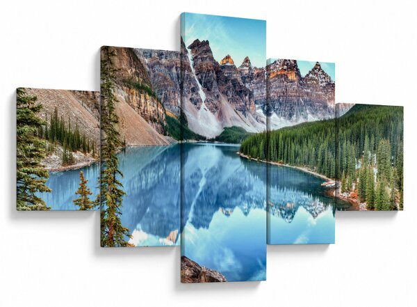 Obraz - Moraine lake (125x70 cm)