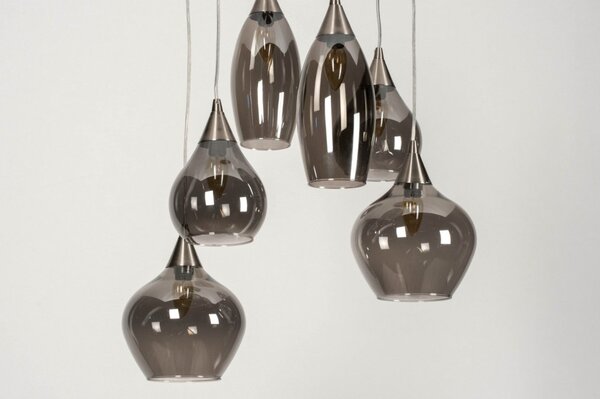 Závěsné designové svítidlo do obýváku Loft Lanterne Champagne Douglass (LMD)