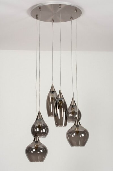 Závěsné designové svítidlo do obýváku Loft Lanterne Champagne Douglass (LMD)