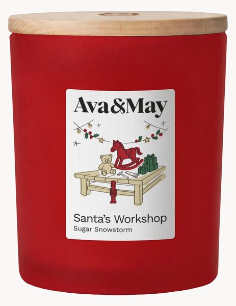 Vonná svíčka Santa's Workshop (vanilka, cukrová vata a kořenité tóny)