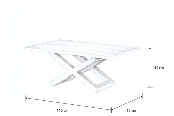 Wooded Konferenční stolek Granby z masivu DUB