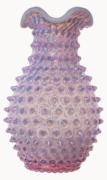 Ručně foukaná váza Hobnail