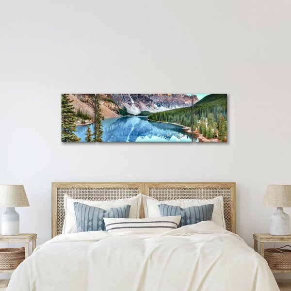 Obraz - Moraine lake (170x50 cm)