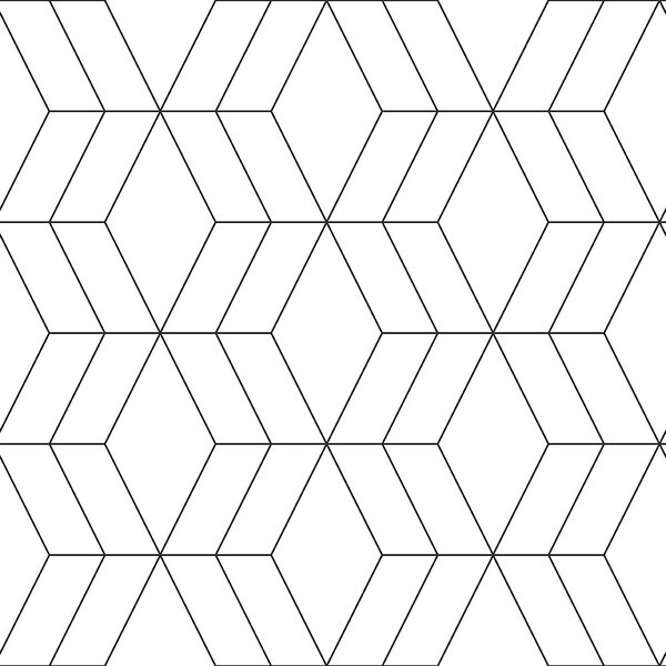 Černobílá geometrická vliesová tapeta 139149, Black & White, Esta