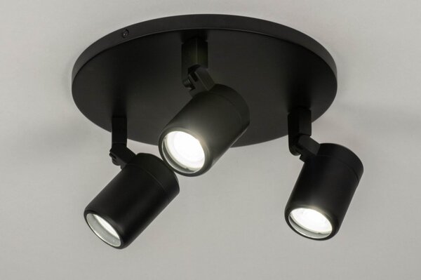Stropní koupelnové bodové LED svítidlo Genova Black III (LMD)