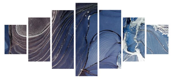 Obraz - Mramorovaný inkoust (210x100 cm)