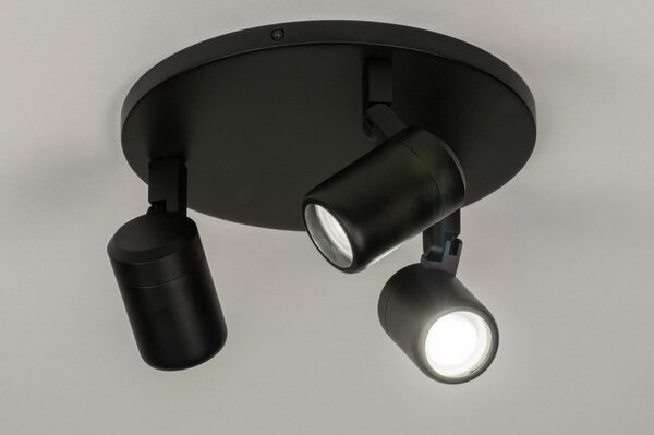 Stropní koupelnové bodové LED svítidlo Genova Black III (LMD)