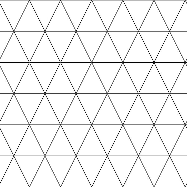 Černobílá vliesová tapeta s trojúhelníky 139148, Black & White, Esta