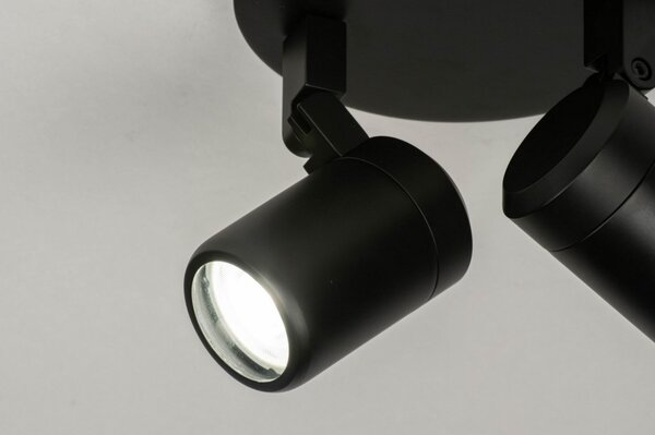 Stropní bodové LED svítidlo do koupelny Genova Black II (LMD)
