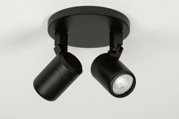 Stropní bodové LED svítidlo do koupelny Genova Black II (LMD)