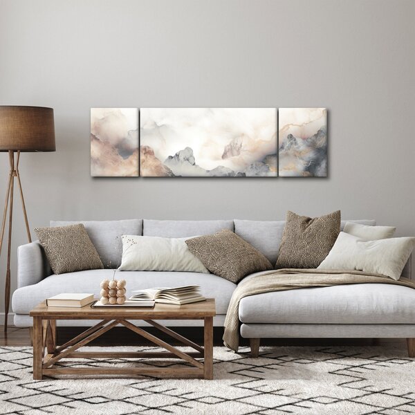 Obraz - Abstrakce hor s texturou mramoru (170x50 cm)