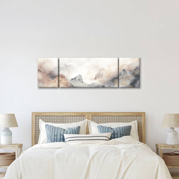 Obraz - Abstrakce hor s texturou mramoru (170x50 cm)