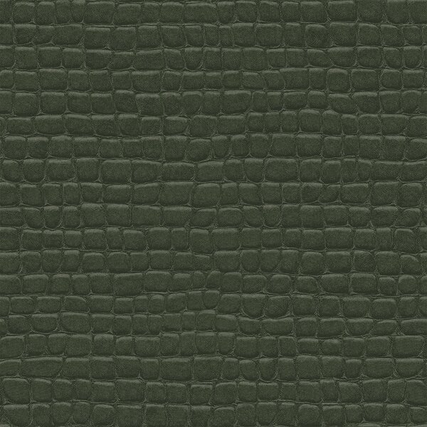 Vliesová tapeta na zeď zelená, imitace krokodýlí kůže 347781, Luxury Skins, Origin