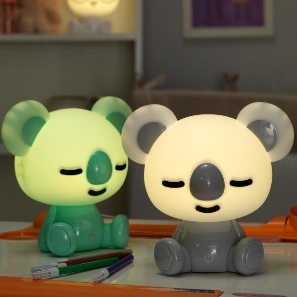 ONLI - LED Stm. dětská noční lampička PUPPIES LED/3W/230V 20 cm koala/zelená