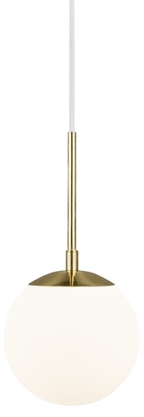 NORDLUX Stylové závěsné osvětlení GRANT, 1xE14, 15W, 15cm, koule, mosazné 2010553035