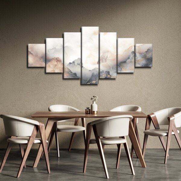 Obraz - Abstrakce hor s texturou mramoru (210x100 cm)
