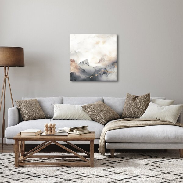 Obraz - Abstrakce hor s texturou mramoru (30x30 cm)
