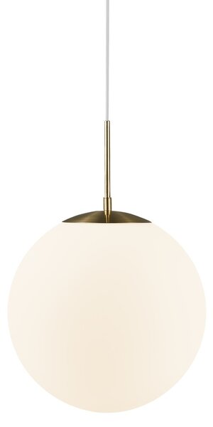 NORDLUX Stylové závěsné osvětlení GRANT, 1xE27, 25W, 35cm, koule, mosazné 2010573035