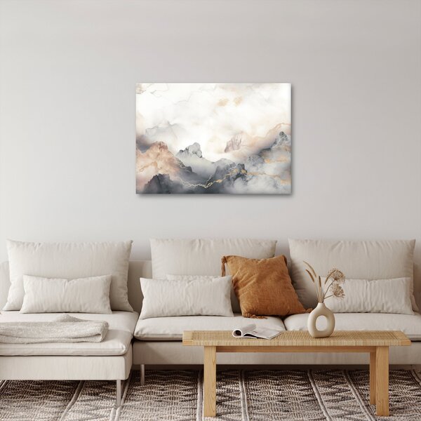 Obraz - Abstrakce hor s texturou mramoru (70x50 cm)
