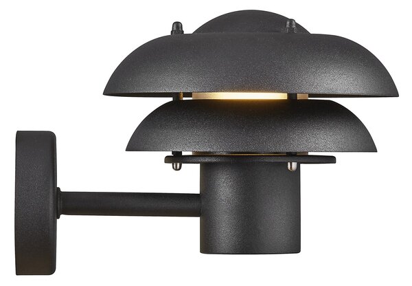 NORDLUX Venkovní nástěnná kovová lampa KURNOS, 1xE14, 25W, černá 2118061003