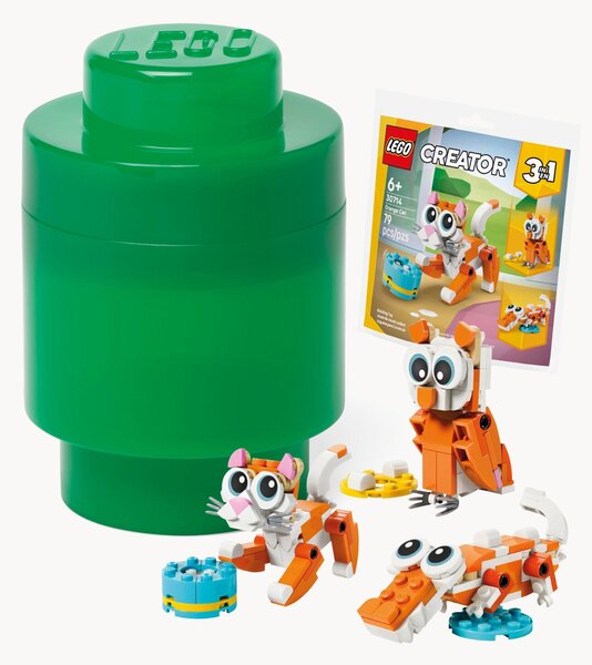 Dětský úložný box a sada mini hraček Creator, 2 díly