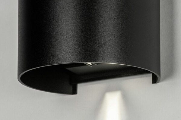 Nástěnné venkovní designové LED svítidlo Daniel Black (LMD)